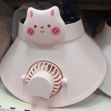Rechargeable Cartoon Themed Rotating Fan Hat